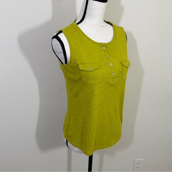 Liz Claiborne Lime Green Sleeveless Tank Top - Picture 4 of 8